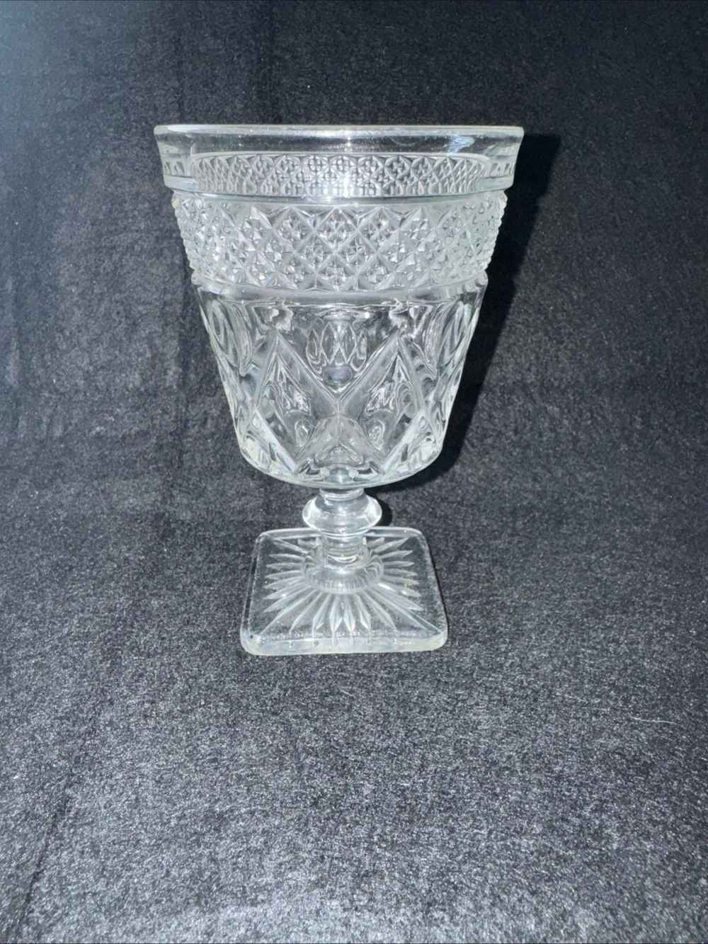 Vintage Imperial Glass Cape Cod Water Wine Goblet 6.5